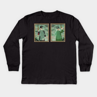 Dueling Ghosts- Haunted Mansion Kids Long Sleeve T-Shirt